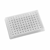 96-well shallow, PP, V Bottom raised rim 220uL