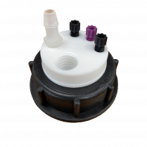 SmartWasteCap S55, 1 charcoal cart filter port + 3 entries (