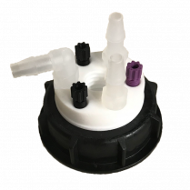 SmartWasteCap S55, 1 charcoal cart filter port + 3 entries (