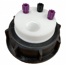 SmartWasteCap S55, 1 charcoal cart filter port + 3 entries (