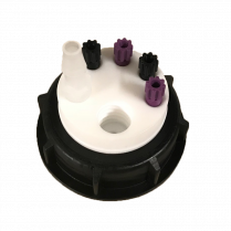 SmartWasteCap S55, 1 charcoal cart filter port + 4 entries (