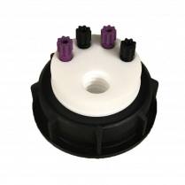 SmartWasteCap S55, 1 charcoal cart filter port + 4 entries (