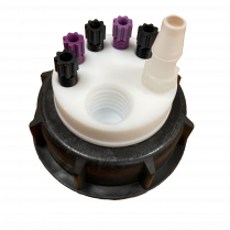 SmartWasteCap S55, 1 charcoal cart filter port + 5 entries (