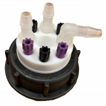 SmartWasteCap S55, 1 charcoal cart filter port + 5 entries (