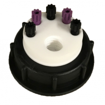 SmartWasteCap S55, 1 charcoal cart filter port + 5 entries (