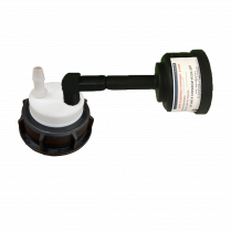 SmartWasteCap GL55, 1charcoal cart filter port at 90 deg + 1