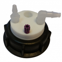 SmartWasteCap S60, 1 charcoal cart filter port + 2 leak(s) (