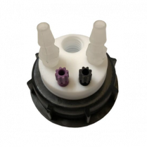 SmartWasteCap S60, 1 charcoal cart filter port + 2 entries (