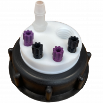 SmartWasteCap S60, 1 charcoal cart filter port + 4 entries (