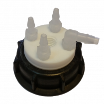 SmartWasteCap S60, 1 charcoal cart filter port + 4 leak(s) (