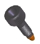 HPLC Metal Fitting w/PEEK Ferrules f/ 1/16" Tubing, Black