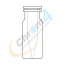 2mL Clear Snap Ring Vial w/Bottom Fused  300&micro;L insert