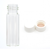Vials/Caps Combi, Screw, 4mL, clear, Closed Caps, PTFE/F217