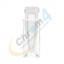 2mL Clear Screw Vial, w/Narrow Tapered 300&micro;L insert, GC