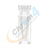 2mL Clear Crimp Vial, w/Narrow Tapered 300&micro;L insert, GC
