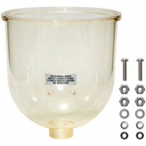 Clear Bowl with Water Sensor Probes