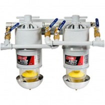 Two Marine Diesel Fuel Filter/Water Separators Manifolded wi