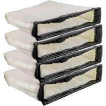 Set of 4 Nylon Screen Supported Synthetic Media Bag Air Elem