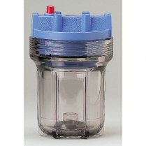 Water & Liquid Housings Single Polypropylene Clear L-5" D-2.5" 3/8" NPT