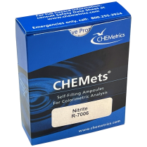 CHEMetrics&reg; CHEMets&reg; Refill Nitrite Azo Dye Formation (NED) Method (30 Ampoules)