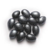 Jordan Almonds, Shimmer Black with Silver, Standard