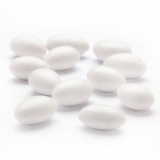 Jordan Almonds, White, Party, 25#