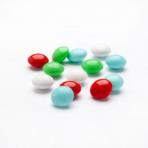 Milk Chocolate Lentils, Candy Coated, Snowman Christmas