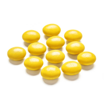 Candy Coated, Chocolate Buttons, Pastel Yellow, Nothing Artificial