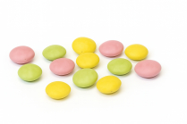 Milk Chocolate Candy Coated Buttons, Natural Spring Mix