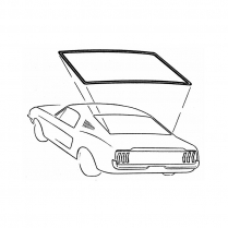 1965-66 Fastback Rear Window Weatherstripping Seal - Foreign