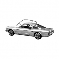 1965-66 Roof Rail w/s - Fastback