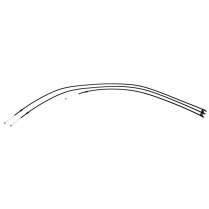 1967-68 Heater Control Cable Kit w/o Air