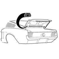 1967-68 Fastback Trunk w/s