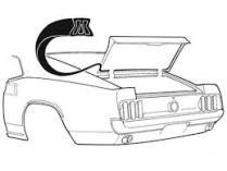 1969-70 Fastback Trunk w/s