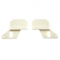 1969-70 Deluxe Door Trim Plates - White