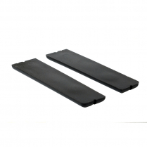 1969 Deluxe Door Panel Pull Cup Inserts - Black