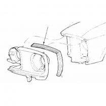 1967-73 Front Fender Extension Seals