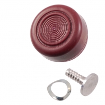 1968-72 Interior Window Crank Knob - Dark Red