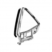 1971-73 Fastback Quarter Window Vertical w/s LH - Foreign