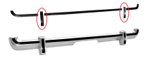1973 Rear Bumper Guard Rubber Pads