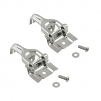 1979-93 Radiator Brackets - Polished Stainless