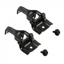 1979-93 Radiator Brackets - Black