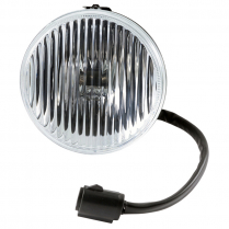 1987-93 Fog Light Assembly with Bulb - Clear Ribbed Glass