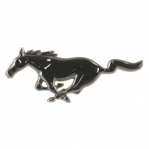 1987-93 Cobra Grille Emblem - Black Chrome