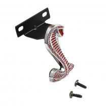 1994-04 Cobra Grille Emblem - Chrome with Red