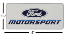 Motorsport 2 Color Metal Dash or Trunk Emblem