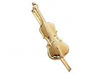 GOLD VIOLIN/VIOLA TACK PIN