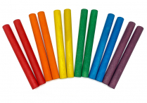 COLORFUL CLAVE LUMMI STICKS 7" Set of 12 Pairs