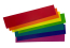 Music-Go-Rounds MINI WRITE-ON BLANKS in Boomwhacker colors
