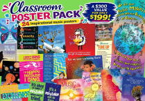 General Music INSPIRATIONAL CLASSROOM POSTER PACK Set of 24 Posters